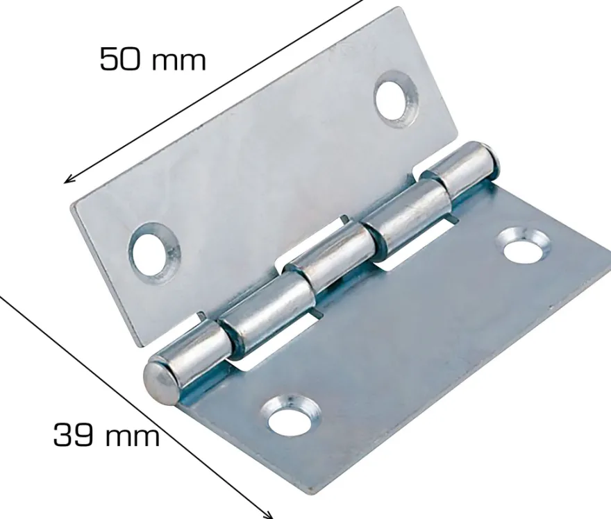 Kanthængsel 50 x 39 mm 2 stk.