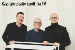 Kay vægmonteret tørrestativ 100 x 61 x 68 cm - sort