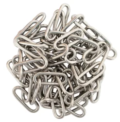 Kæde langleddet rustfri stål Ø3 mm x 2 meter