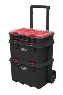 Keter Stack n Roll værktøjskasser m/hjul 53 × 41 × 93 cm