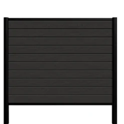 Kirkedal Alu hegn startsæt sort 156 x 180 cm