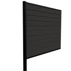 Kirkedal Alu hegn tilkøbssæt sort 156 x 180 cm