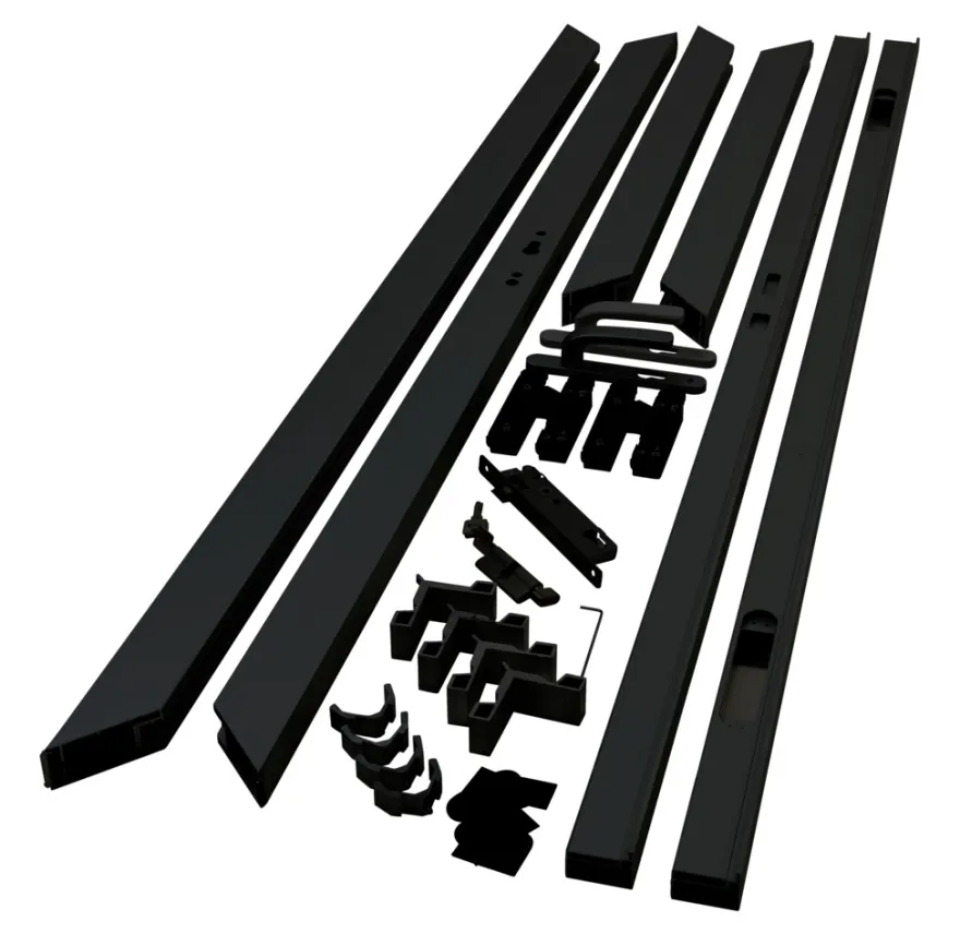 Kirkedal Alu låge sort 90 x 170 cm