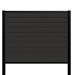 Kirkedal Alu Light hegn startsæt sort 128 x 150 cm