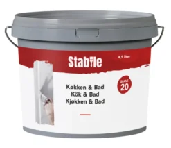 Køkken & Bad 20 vægmaling modehvid 4,5 liter - Stabile®