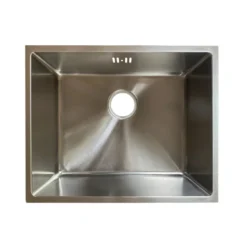 Køkkenvask børstet stål 440 x 440 mm