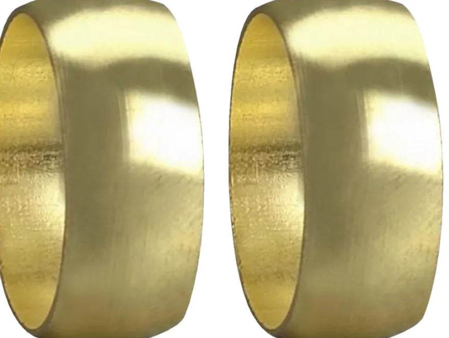 Klemring til kobberrør messing 10 mm 2-pk.