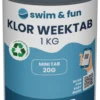 Klor WeekTab langsomklor 1 kg - Swim & Fun