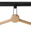 Knagerække egetræ sort 60 cm
