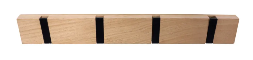 Knagerække flex lys eg 4 knager 40 cm