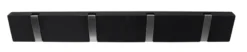Knagerække flex sort eg 4 knager 40 cm