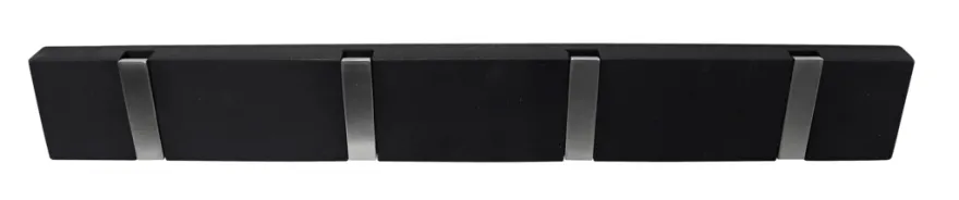 Knagerække flex sort eg 4 knager 40 cm
