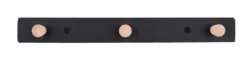 Knagerække sort/bøg 28 cm