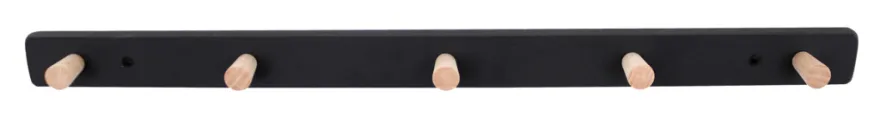 Knagerække sort/bøg 50 cm