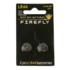 Knapcellebatteri 2-pk. LR44 - Firefly