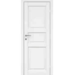 Kompakt hvidmalet dør 72,5 x 204 cm