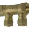 Komplet fordelerrør 2 tilslutninger 3/4" x 15 mm