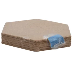 Korkpanel sekskant natur 6 stk.