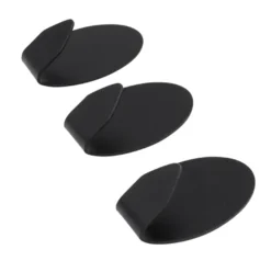 Krog selvklæbende 37 mm sort 3 stk.