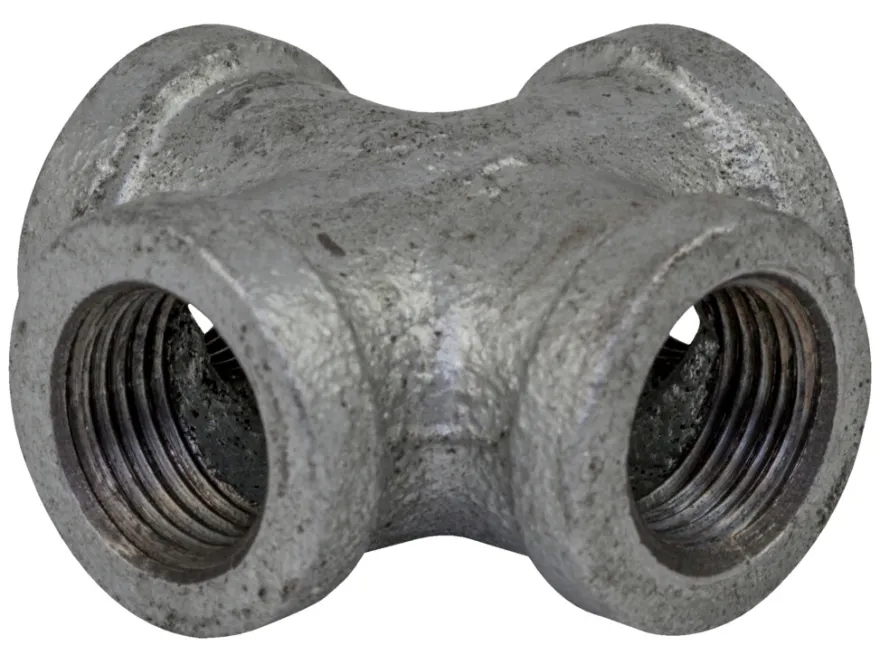 Krydsmuffe galvaniseret 1/2"