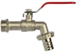 Kugleaftaphane 3/4" L-greb krom