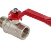 Kuglehane 1/2" muffe/nippel L-greb