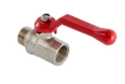 Kuglehane 1/2" muffe/nippel L-greb