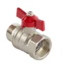 Kuglehane 3/4" muffe/nippel T-greb