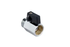 Kuglehane 1/2" x 1/2" sort greb