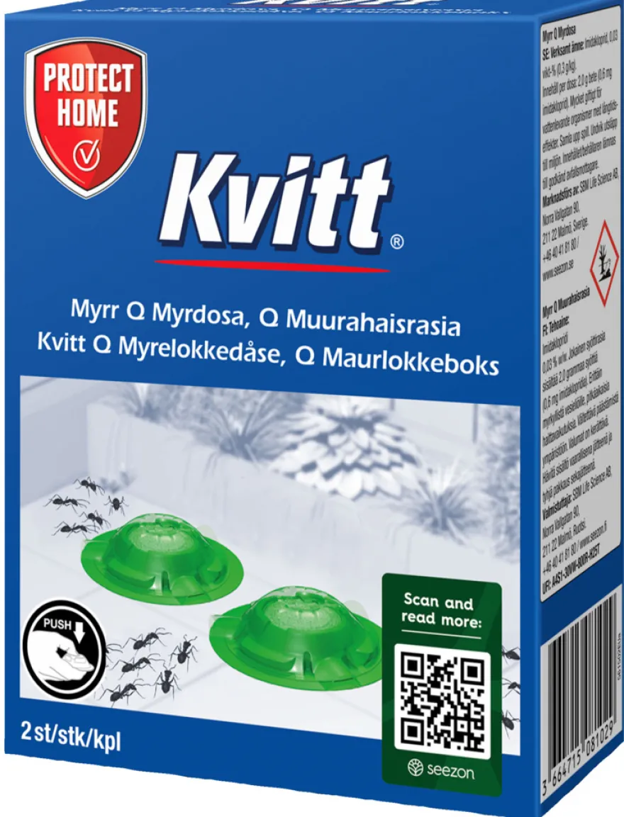 Kvitt Q myrelokkedåse 2-pk.
