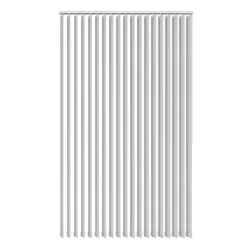 Lamelgardin hvid 300 x 250 cm