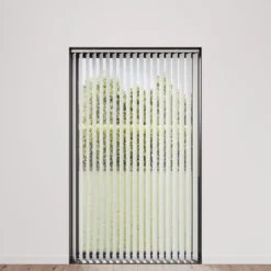 Lamelgardin hvid 300 x 250 cm