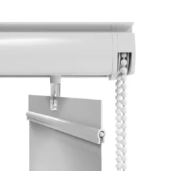 Lamelgardin hvid 150 x 250 cm