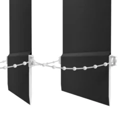Lamelgardin sort 150 x 250 cm