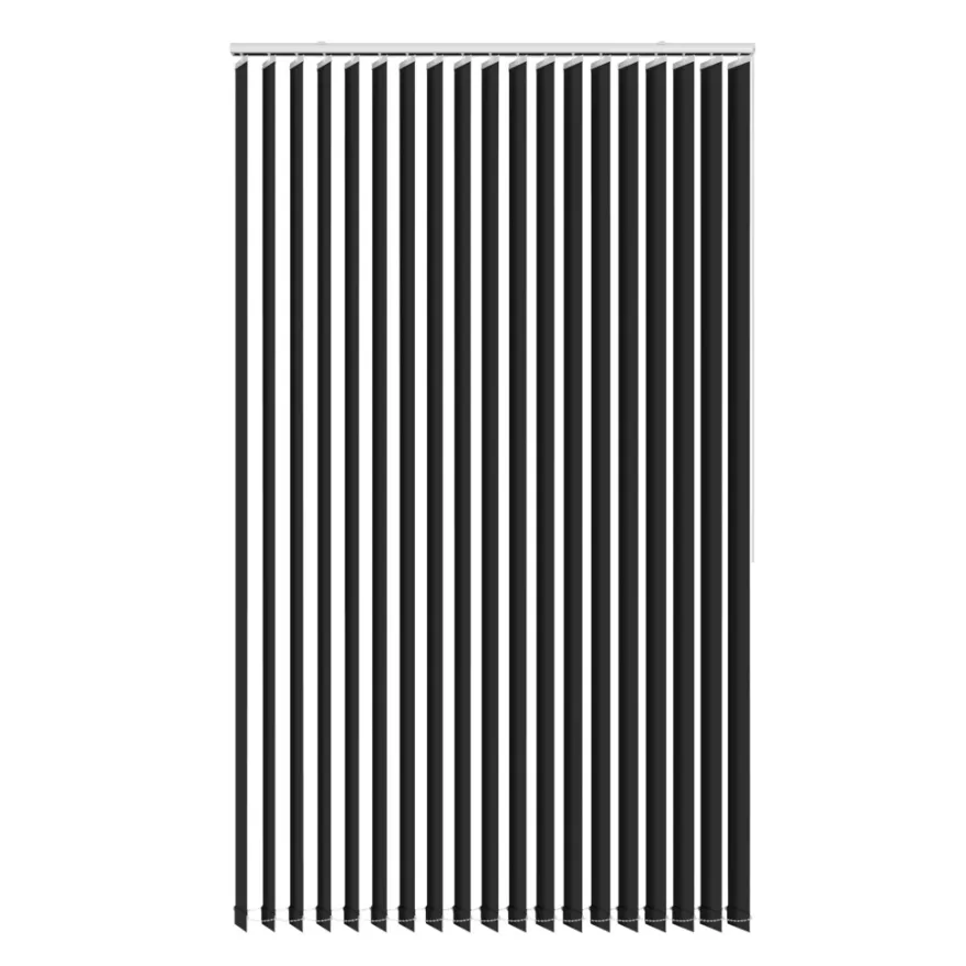 Lamelgardin sort 250 x 250 cm
