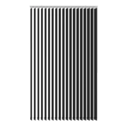 Lamelgardin sort 100 x 250 cm