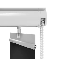 Lamelgardin sort 300 x 250 cm