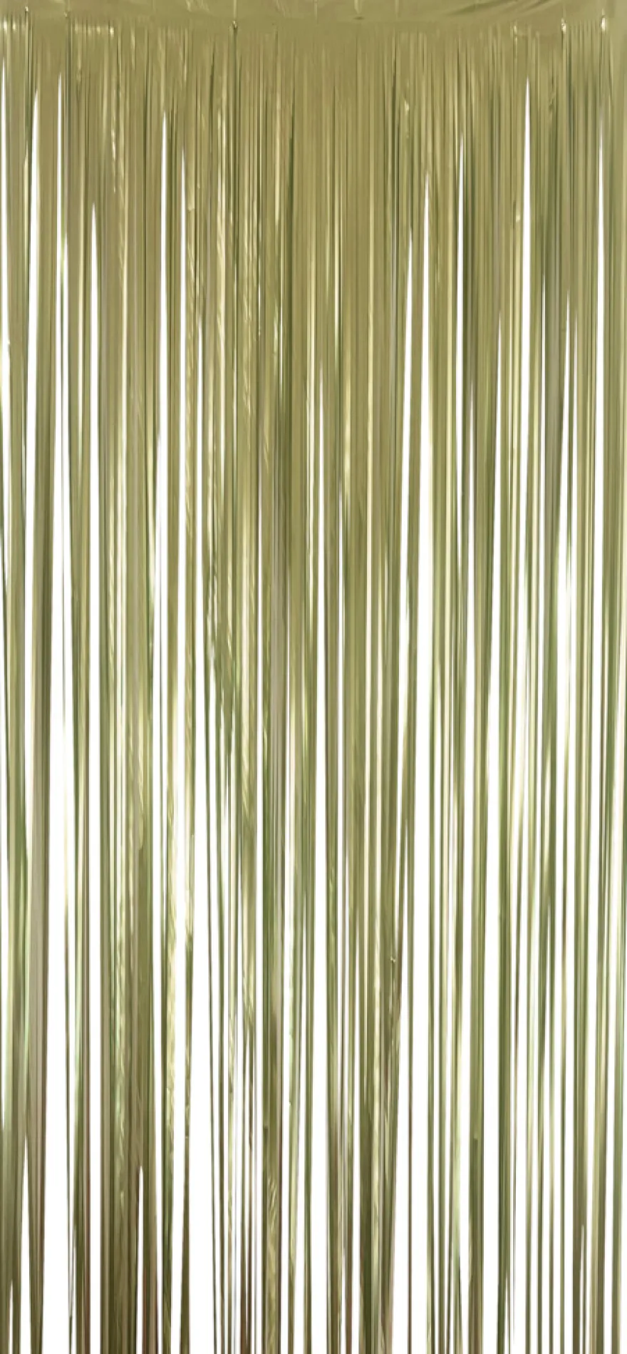 Lametta gardin m/selvklæb 90 x H250 cm guld
