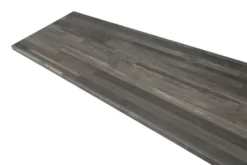 Laminatbordplade sort/grå træ 28 mm x 61 x 300 cm
