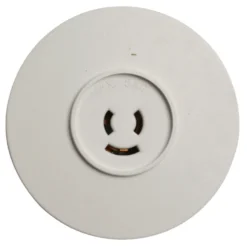 Lampestikkontakt Ø80 mm hvid - Elworks