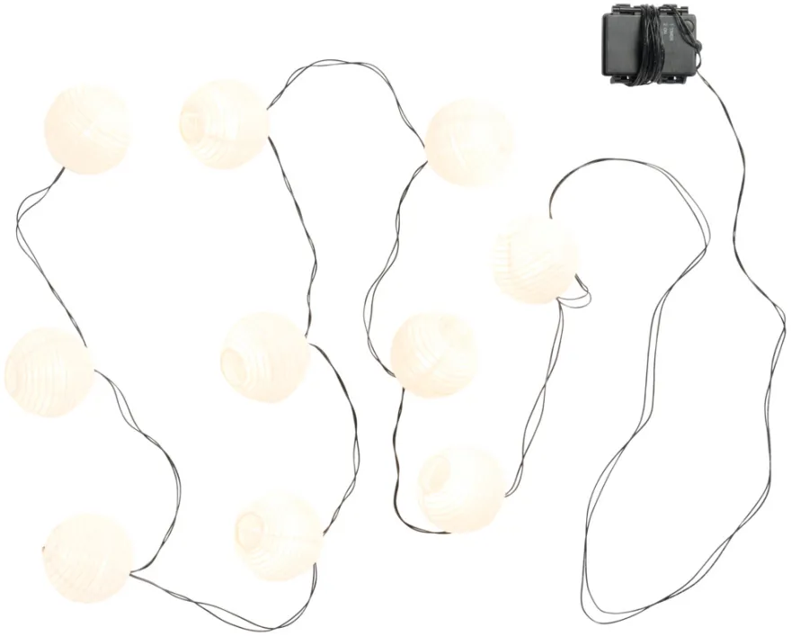 Lanternelyskæde med 10 LED-pærer - Garden®