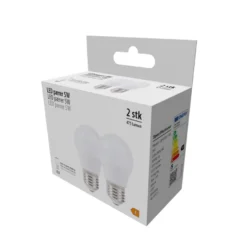 LED-kronepære 4,9 W E27 2-pk.