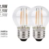 LED-kronepære 2,9 W E27 2-pk.