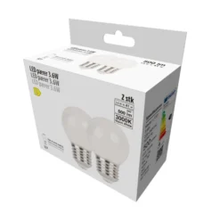 LED-kronepære 3,6 W E27 2-pk.