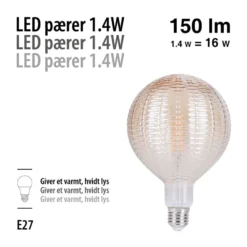 LED-pære Dent Amber 1,4 W E27