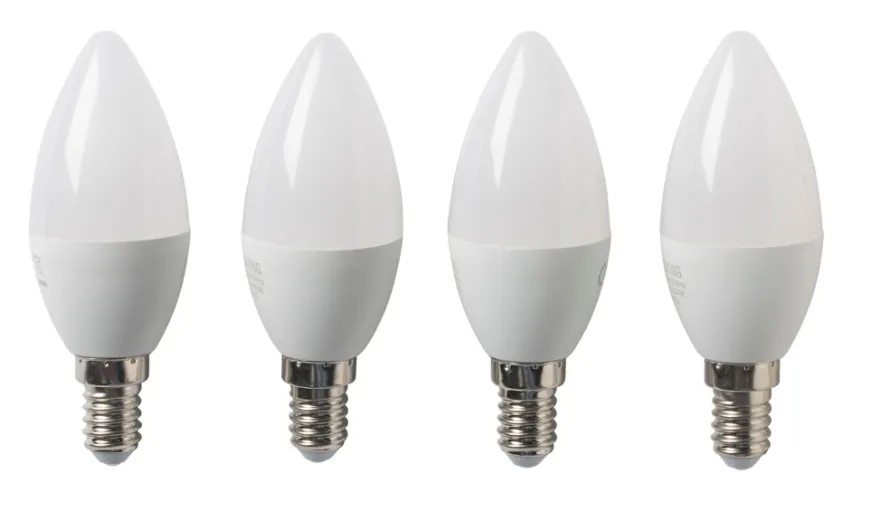 LED-pære kerte E14 4,9 W 4-pk.