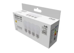 LED-pære krone 4,2 W E27 4-pk.