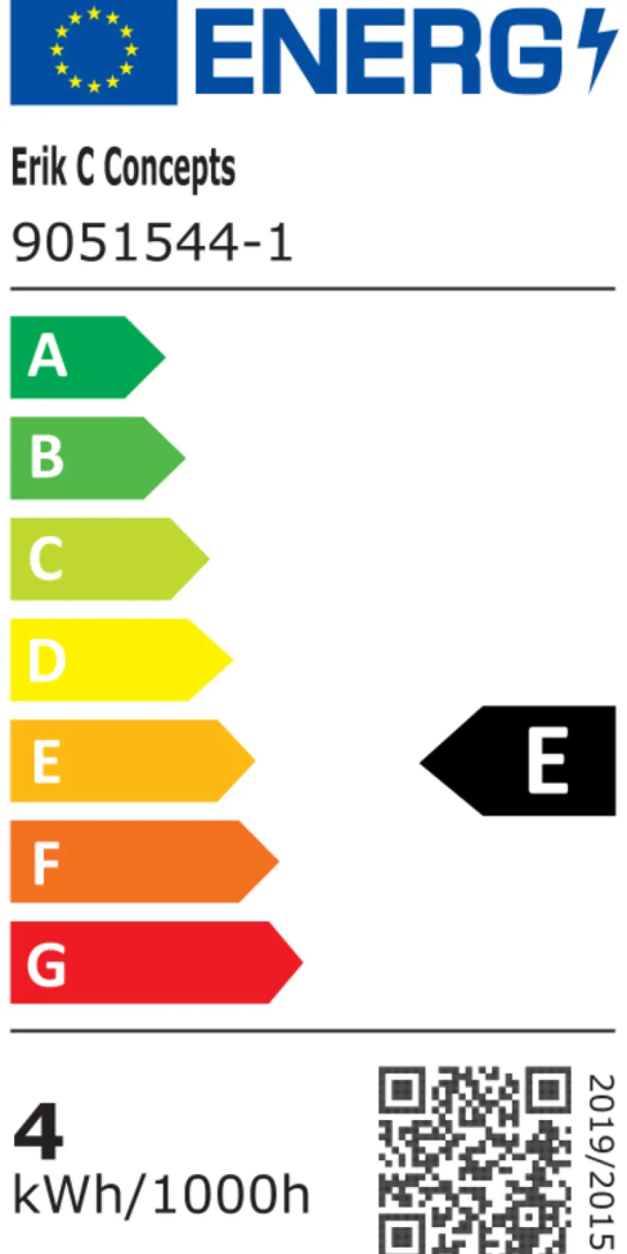 LED-pære krone 4,2 W E14 4-pk.