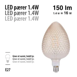 LED-pære Nut Amber 1,4 W E27