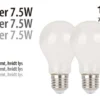 LED-pære standard 7,5 W E27 2-pk.